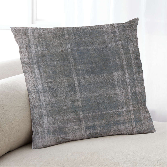 Lifestyle Image of Mid-Century Modern Urban Square Gray Throw Pillow, 18 inch by 18 inch, pwurb2198