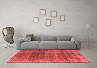 Machine Washable Oriental Red Industrial Rug, wshurb2198red