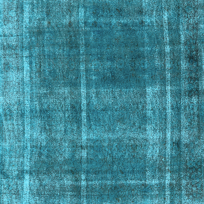 Machine Washable Oriental Light Blue Industrial Rug, wshurb2198lblu