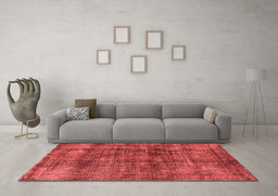 Industrial Red Washable Rugs