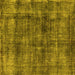 Square Oriental Yellow Industrial Rug, urb2199yw