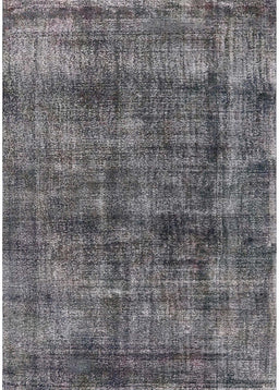Mid-Century Modern Gray Oriental Rug, urb2199