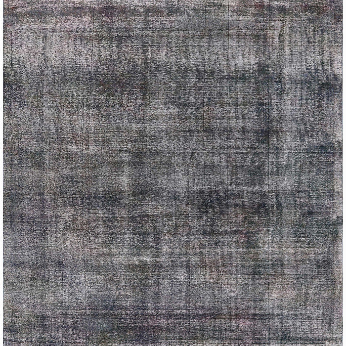Square Machine Washable Industrial Modern Gray Rug, wshurb2199