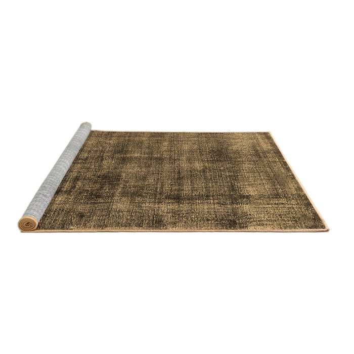 Sideview of Machine Washable Oriental Brown Industrial Rug, wshurb2199brn