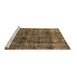 Sideview of Machine Washable Oriental Brown Industrial Rug, wshurb2199brn