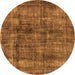 Round Oriental Orange Industrial Rug, urb2199org