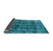 Sideview of Oriental Light Blue Industrial Rug, urb2199lblu