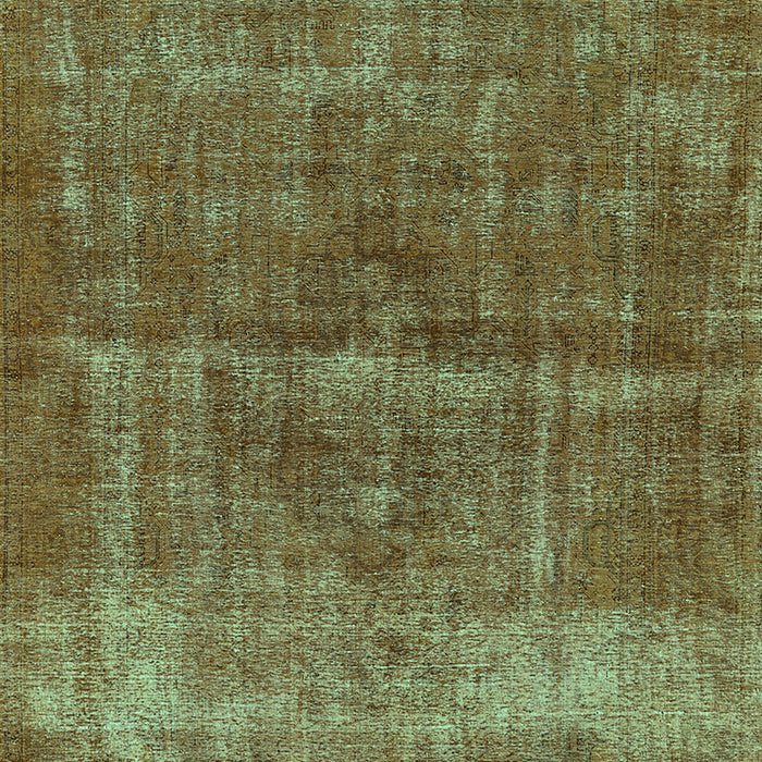 Machine Washable Oriental Turquoise Industrial Area Rugs, wshurb2200turq