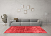 Machine Washable Oriental Red Industrial Rug, wshurb2200red