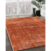 Machine Washable Industrial Modern Bright Orange Rug in a Family Room, wshurb2200