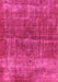 Machine Washable Oriental Pink Industrial Rug, wshurb2200pnk