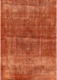 Machine Washable Industrial Modern Bright Orange Rug, wshurb2200