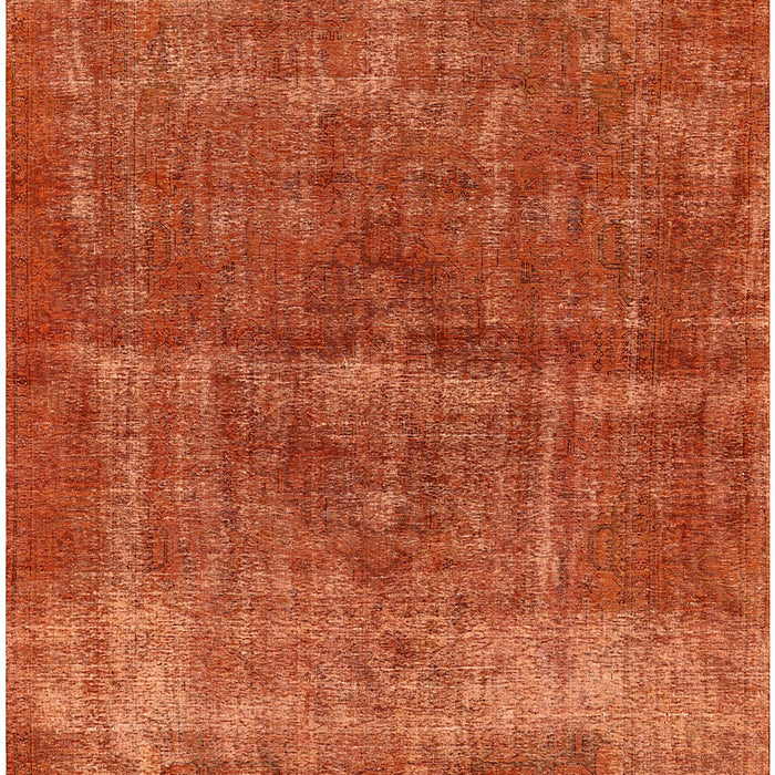 Machine Washable Industrial Modern Bright Orange Rug, wshurb2200