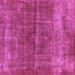 Square Machine Washable Oriental Purple Industrial Area Rugs, wshurb2200pur