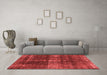 Industrial Red Washable Rugs