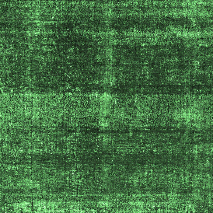 Square Oriental Emerald Green Industrial Rug, urb2201emgrn