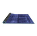 Sideview of Oriental Blue Industrial Rug, urb2201blu