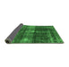 Sideview of Oriental Green Industrial Rug, urb2201grn