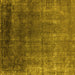 Square Oriental Yellow Industrial Rug, urb2202yw