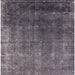 Square Machine Washable Industrial Modern Plum Purple Rug, wshurb2202