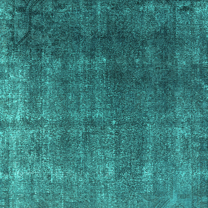 Machine Washable Oriental Turquoise Industrial Area Rugs, wshurb2202turq