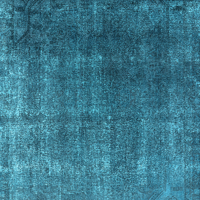 Machine Washable Oriental Light Blue Industrial Rug, wshurb2202lblu