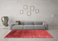 Machine Washable Oriental Red Industrial Rug, wshurb2202red