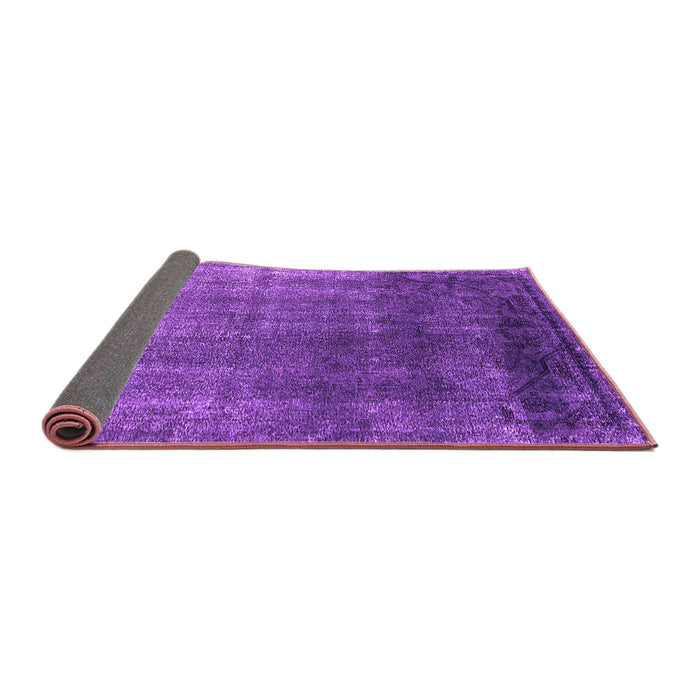 Sideview of Oriental Purple Industrial Rug, urb2202pur