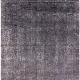 Square Mid-Century Modern Plum Purple Oriental Rug, urb2202