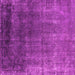 Square Machine Washable Oriental Pink Industrial Rug, wshurb2202pnk
