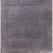 Square Machine Washable Industrial Modern Carbon Gray Rug, wshurb2203