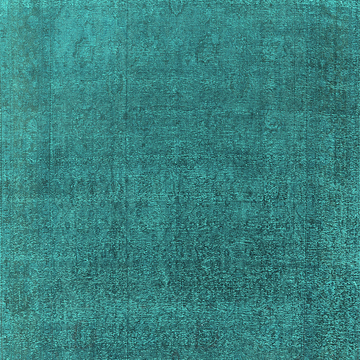 Machine Washable Oriental Turquoise Industrial Area Rugs, wshurb2203turq