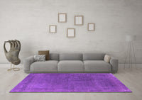 Machine Washable Oriental Purple Industrial Rug, wshurb2203pur