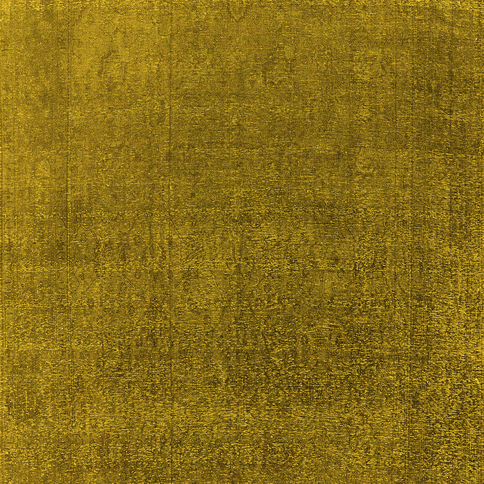 Machine Washable Oriental Yellow Industrial Rug, wshurb2203yw