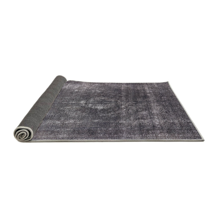 Sideview of Mid-Century Modern Gunmetal Gray Oriental Rug, urb2204