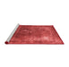 Industrial Red Washable Rugs