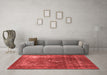 Industrial Red Washable Rugs