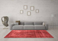 Machine Washable Oriental Red Industrial Rug, wshurb2204red