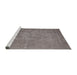 Sideview of Machine Washable Industrial Modern Puce Purple Rug, wshurb2205