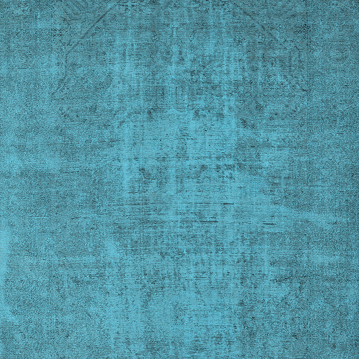 Machine Washable Oriental Light Blue Industrial Rug, wshurb2205lblu