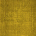 Square Oriental Yellow Industrial Rug, urb2205yw