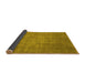 Sideview of Oriental Yellow Industrial Rug, urb2205yw