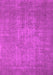 Machine Washable Oriental Pink Industrial Rug, wshurb2205pnk