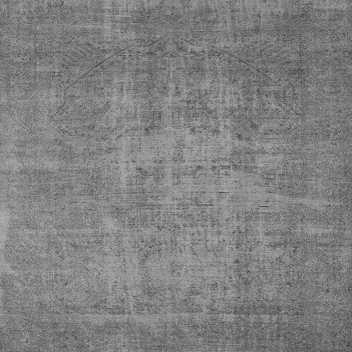 Square Machine Washable Oriental Gray Industrial Rug, wshurb2205gry
