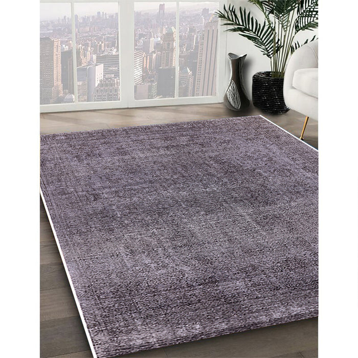 Machine Washable Industrial Modern Carbon Gray Rug in a Family Room, wshurb2206