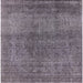 Square Machine Washable Industrial Modern Carbon Gray Rug, wshurb2206