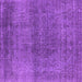 Square Oriental Purple Industrial Rug, urb2206pur