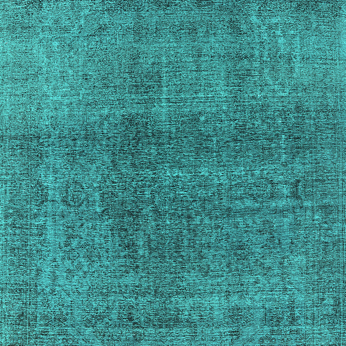 Machine Washable Oriental Turquoise Industrial Area Rugs, wshurb2206turq