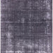 Square Mid-Century Modern Plum Purple Oriental Rug, urb2207