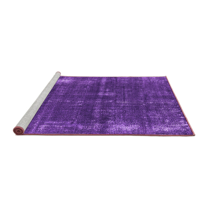 Sideview of Machine Washable Oriental Purple Industrial Area Rugs, wshurb2207pur